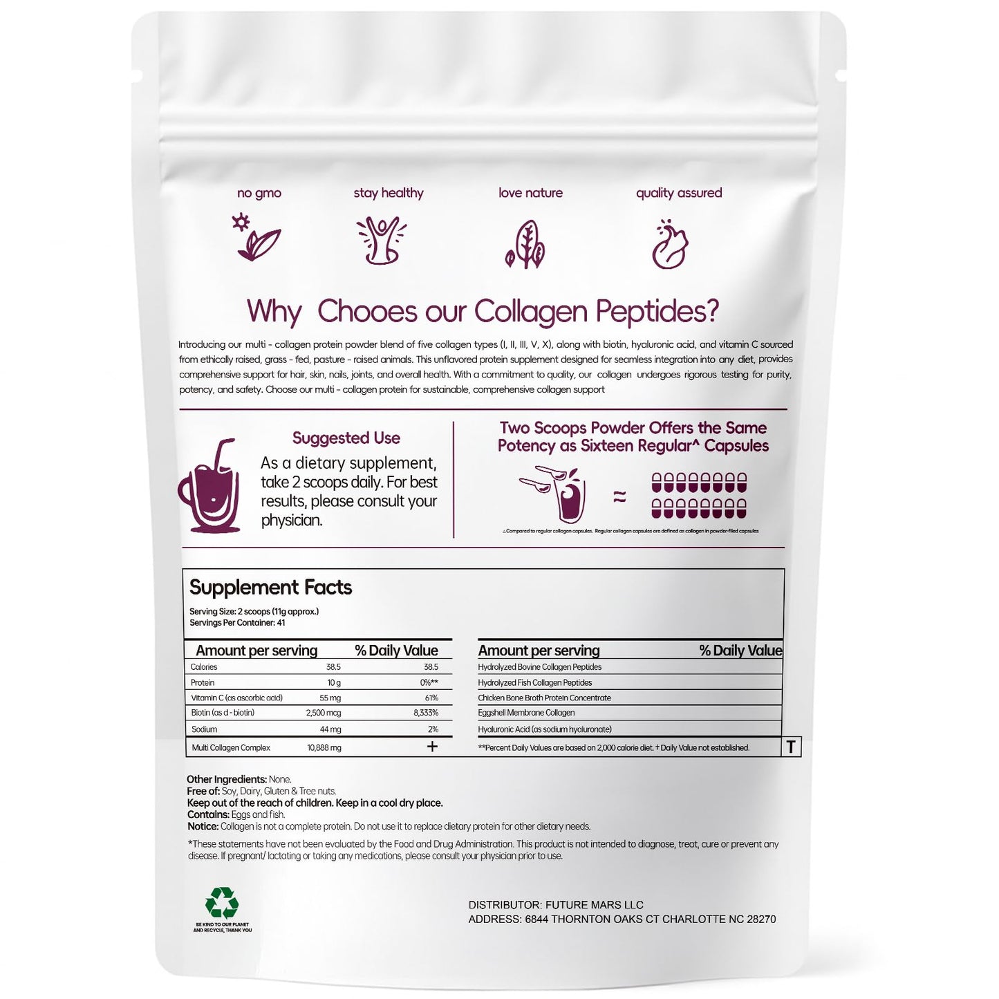 Colágeno con péptidos